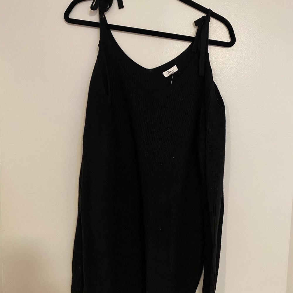 Cold-Shoulder Maternity Sweater